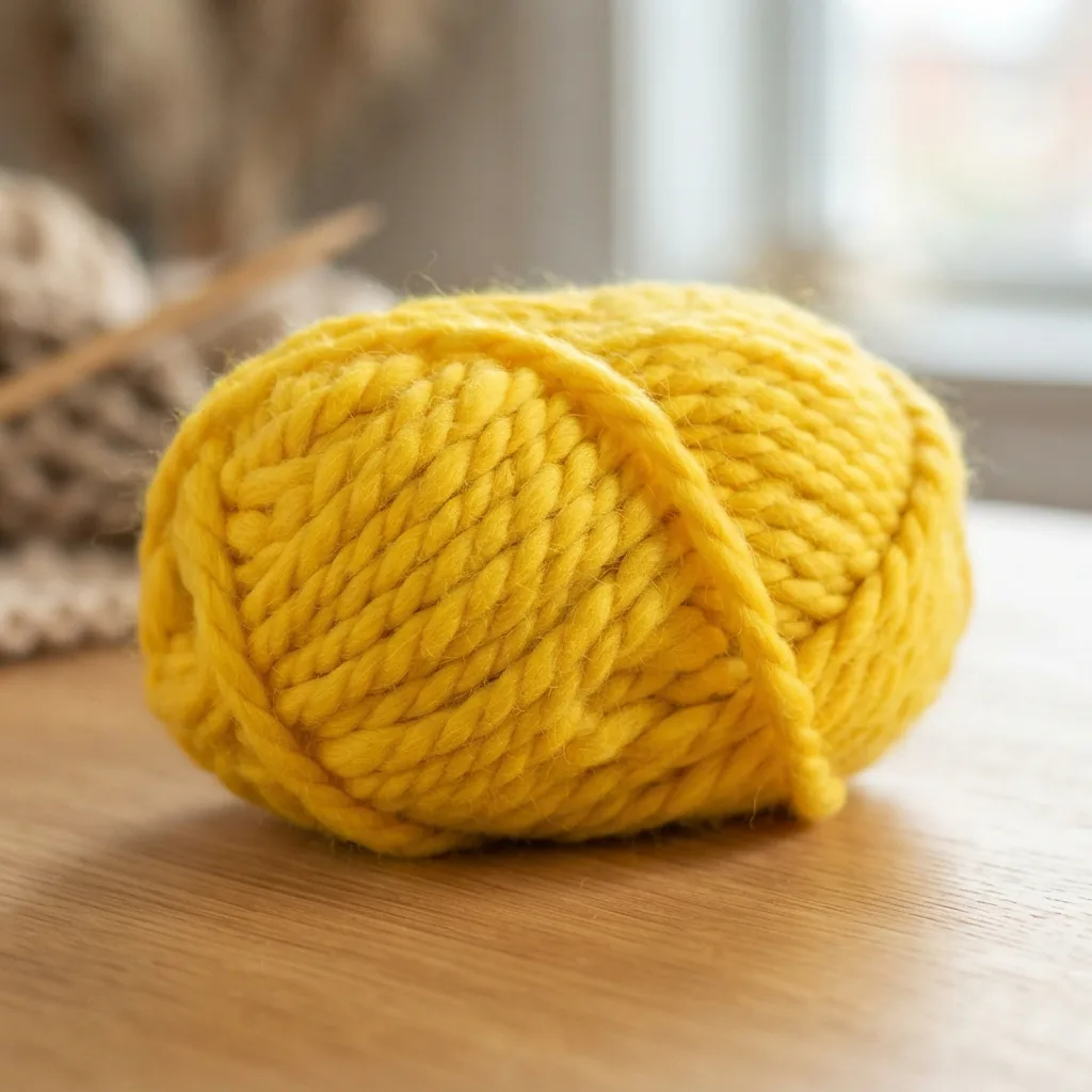 Cozy Wool Brights yarn in a vibrant, saturated color.